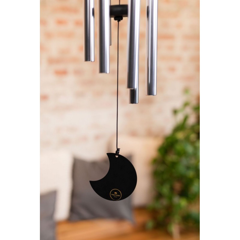 moon meditation chime sonic energy 32"'/80 cm colore silver MMC32S 432HZ.
